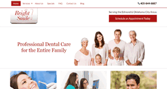 Desktop Screenshot of brightsmileokc.com